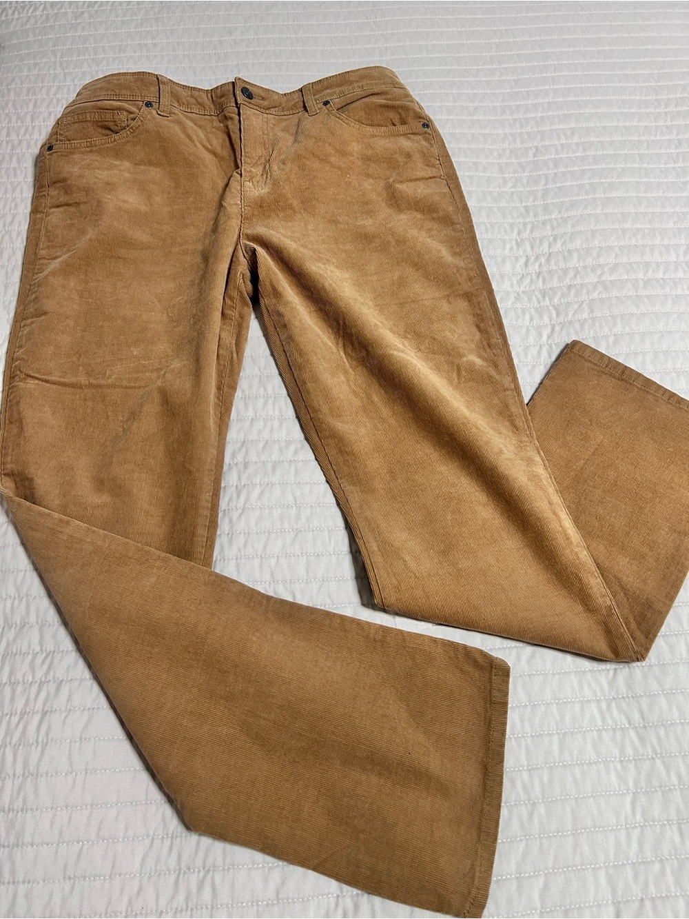 NWT Tommy Hilfiger Women’s Size 14 caramel Corduroy Straight Leg Pants